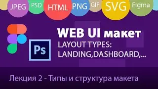 UI Дизайн веб-страниц. Типовые макеты Landing, Dashboard, Cards/List layout. Пороги адаптации ширины