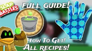 How To ACTUALLY Get "Water' Glove & "How Did We Get Here?"  Badge|ALL RECIPES|Slap Battles Roblox