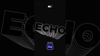 Create This Repeated Echo Title in After Effects #tutorial