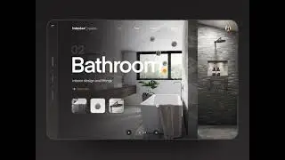 Stylish interior design animation