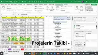 Excel 1 Dakika - Proje Takibi - Pivot Tablo