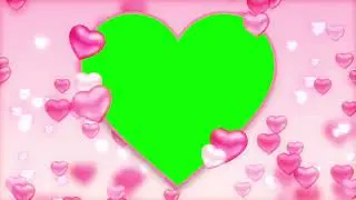 Pink love green screen effect videos, No copyright - free video, NP Creative