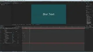 Adobe After Effects Three Ways To Blur Animated Text