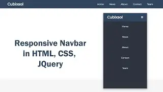 How to Create a Responsive Navbar Using HTML and CSS