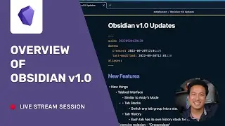Overview of Obsidian v1.0
