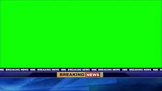 Top Scroll Banner and Lower Third of Breaking News_News Scroll| Green Screen Copyright Free