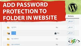 How to Add Password Protection to Folder in Website using cPanel