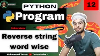 Reverse a String word wise in Python Simple Way ❤️ | Python Programs 🔥| Day 12