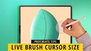 How To Enable The Brush Cursor Size In Procreate - Procreate Tips