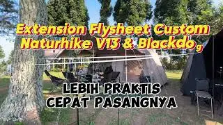 FLYSHEET TAMBAHAN Tenda NATURHIKE V13 & BLACKDOG Pasang Praktis dan Nambah Estetik