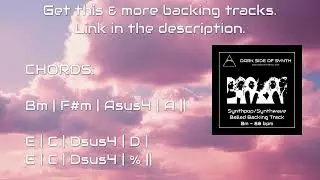 Synthpop Synthwave Ballad Backing Track Bm 88 bpm 