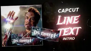 Line Text Intro Animation Tutorial || Easy Method  Capcut Tutorial