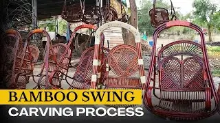 How A Beautiful Bamboo Swing Is Made By Hand in Traditional Way | Handmade Traditional Bamboo Swing