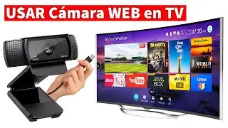 Como Usar Cámara Web USB en la TV, Como VER la WebCam en la Smart TV o Televisor