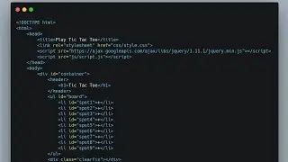 jQuery TicTacToe | HTML,  CSS & JQUERY |