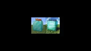 Minecraft 16px VS 512px Realistico 