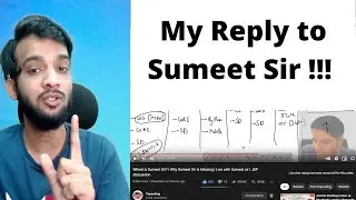 Clarification to Sumeet Sir's Live Stream Comments on Striver and Pradeep Poonia | 