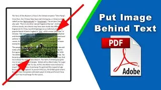 How to put image behind text in pdf file (Edit PDF) using Adobe Acrobat Pro DC