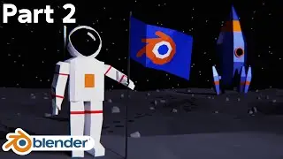 Low Poly Astronaut Animation (Part 2) Blender Tutorial