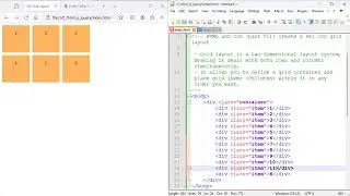 HTML and CSS (part 51): Create a 4x3 CSS grid layout