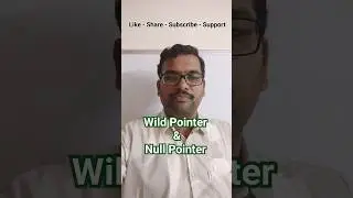 Wild Pointer & Null Pointer in C Language #cprogramming #ccode #computerlanguage