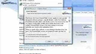 installing Open Office- an Open Source free office suite
