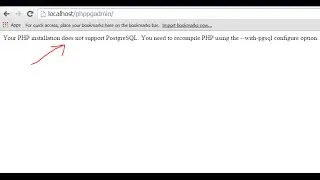 Phppgadmin problem : Your PHP installation does not support PostgreSQL. You need to recompile PHP