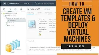 How to Create VM Templates and Deploy Virtual Machines from Templates | VMware Beginners Tutorial