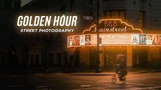 4 Minutes of GOLDEN HOUR Street Photography | Relaxing Street Photography