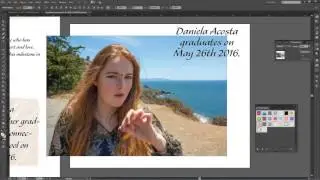 Using Illustrator to Make a Graduation Announcement