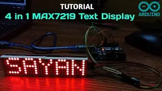 How to Make Arduino Text Scrolling Display Using PAROLA Library | 4 in 1 MAX7219 Dot Matrix Module