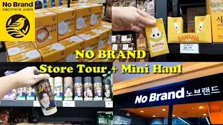 NO BRAND Korea Store Tour + Mini Grocery Shopping Haul 2022