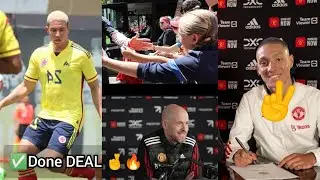 ✅ DONE Deal!! Man United COMPLETE striker deal, prolific colombian forward by Erik Ten Hag as new