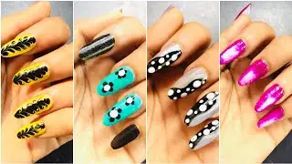 Nail Art Tutorial 💅|| Nail Art Design At Home 😄#nail #nailarts #nailartdesign #nailtutorial