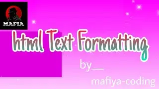 html Text Formatting 