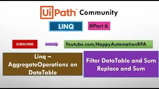 #6 Linq - Filter DataTable and Sum, Replace Characters and Sum