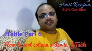 Sorting column order of table in java | JTable #6 