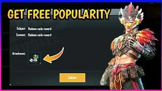 GET FREE POPULARITY IN PUBG MOBILE | NEW REDEEM CODE PUBG MOBILE