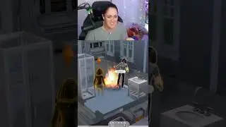 so apparently both my sims can poop fire? #shorts
