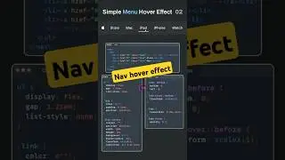 Mouse hover effect in navbar 