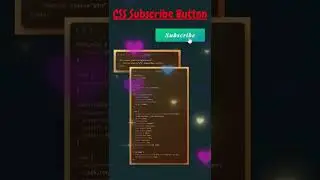 CSS Subscribe Button | Button with HTML and CSS 😍😍