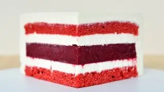 Муссовый торт Красный бархат ☆ Зеркальная глазурь ☆ Mousse Cake Red Velvet