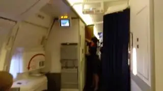 Boeing 777! Полёт Москва - Южно-Сахалинск. Видео внутри самолёта в полете. Три салона самолёта