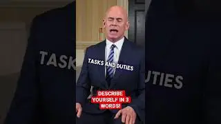 HOW TO ANSWER THE INTERVIEW QUESTION ’DESCRIBE YOURSELF IN 3 WORDS!’ 