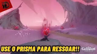 Use o Prisma para Ressoar com o Minério - Pinturas, Sonhos e Cachorros Mecânicos - Genshin Impact