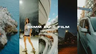 How to edit like 35mm fuji Film colour grading tutorial - Free Lightroom Presets #418