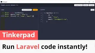 Tinkerpad - Run Laravel code instantly!