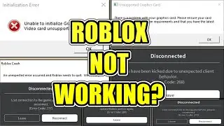 How To Fix Roblox Keeps Crashing (2021)