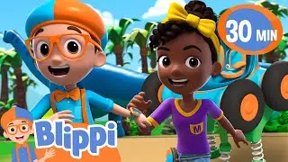 Road Trip To A Dinosaur Adventure | Blippi and Meekah Podcast | Blippi Wonders Educational Videos