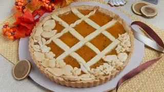 CROSTATA DI CACHI - Senza Glutine, Senza Lattosio e Senza Lievito - Ricetta Autunnale Decorata -GFW